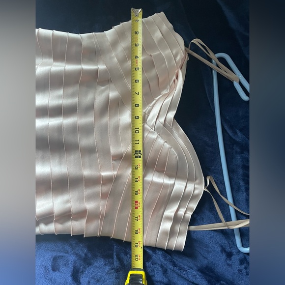 Floor length BCBG champagne gown. - Picture 12 of 13